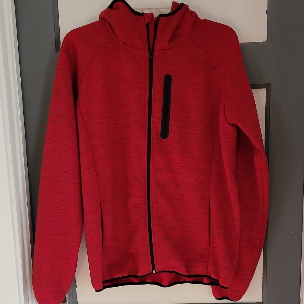 Red Zip-Up Hoodie